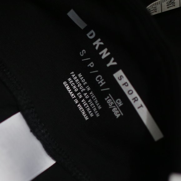 NWT DKNY High-Waist Logo Striped Leggings. - Picture 5 of 10